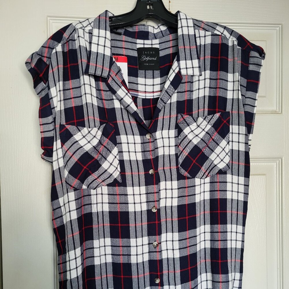 Jachs Girlfriend Plaid Button Up